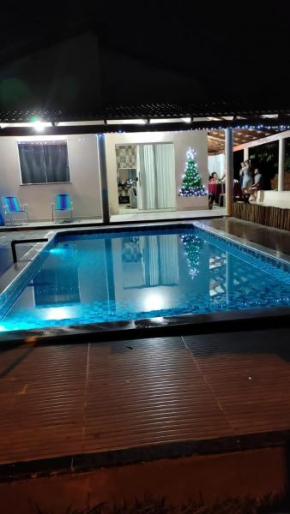Casa Piscina azul